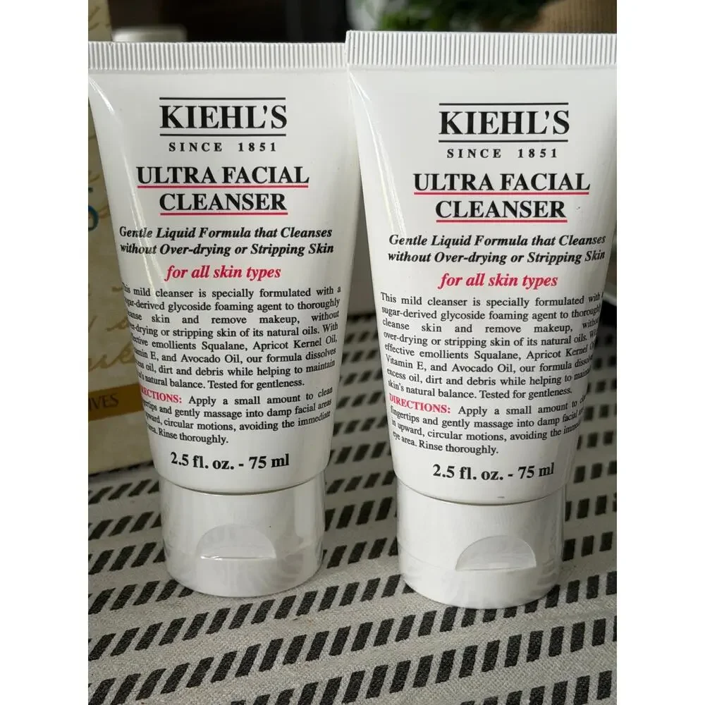 Kiehl’s Ultra Facial Cleanser 2pk + Retinol Daily Micro-Dose Serum 3pc Set